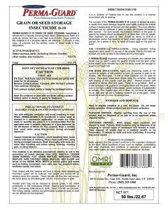 Grain or Seed Storage Insecticide D-10 50lb Bag