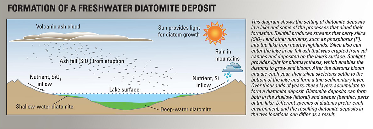 Formation of Freshwater Diatomaceous Earth